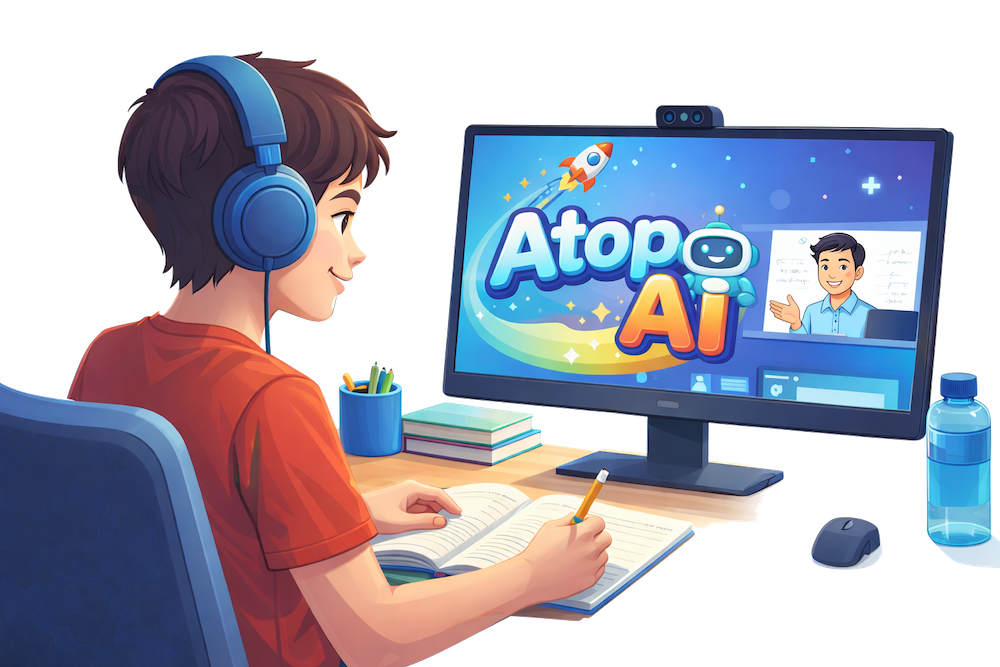 Kids Learning AI Online